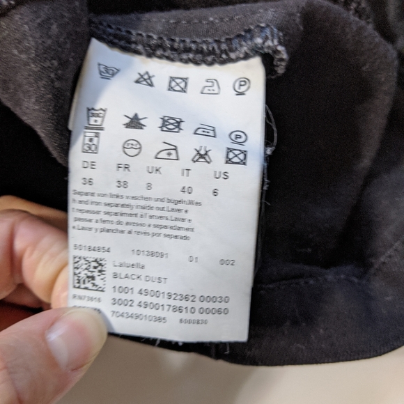 BOSS ORANGE by Hugo boss Black Denim Pencil Skirt - Picture 8 of 10